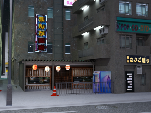 Japanese City Block for DAZ 3D-Modell