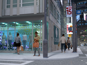 Japanese City Block for DAZ 3D-Modell