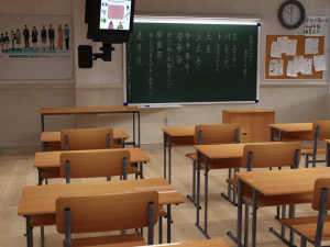 Japanese Classroom for DAZ Model 3D