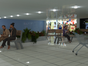Shopping Mall for DAZ 3D Model