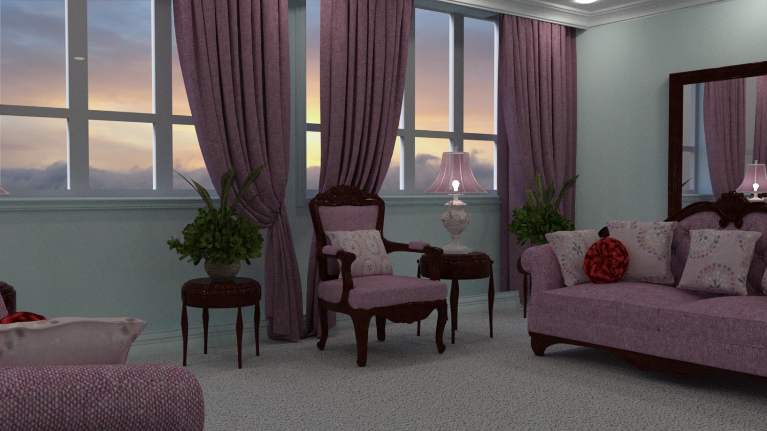 Simple Reading Room for DAZ 3D Model .c4d .max .obj .3ds .fbx .stl .blend