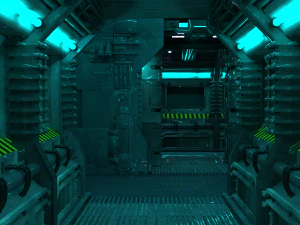 Cargo Space Freighter for DAZ 3D Model