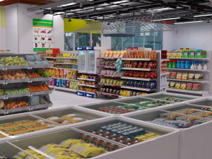 Supermarket for DAZ 3D Модель