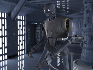 DeathStar Interior and Droid Modelo 3D