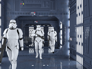 DeathStar Interior and Droid 3D Model