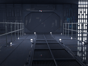 DeathStar Interior and Droid 3D Model