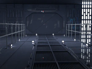 DeathStar Interior and Droid 3D Model