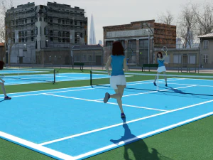 Outdoor Tennis Courts for DAZ 3D Model