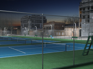 Outdoor Tennis Courts for DAZ 3Dモデル