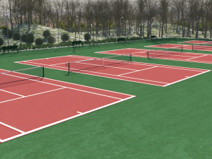 Outdoor Tennis Courts for DAZ 3Dモデル
