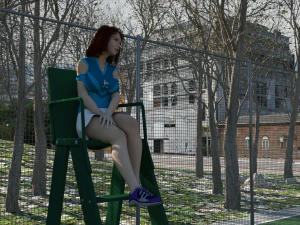 Outdoor Tennis Courts for DAZ 3D Model