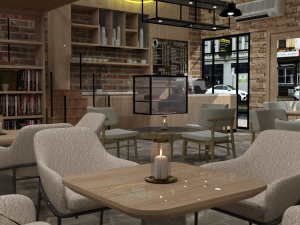 Shredder Coffee Shop 3D Model