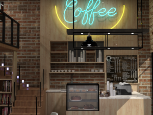 Shredder Coffee Shop 3D Model