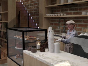 Shredder Coffee Shop 3D Model