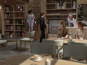 Shredder Coffee Shop 3D Model