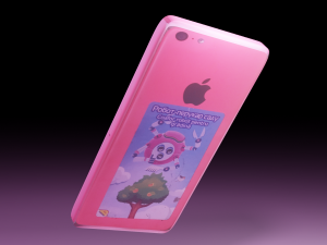 Iphone 5c Pink color 3D Model