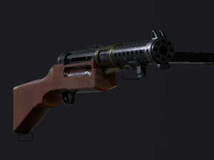 Lanchester MK1 SMG Modelo 3D