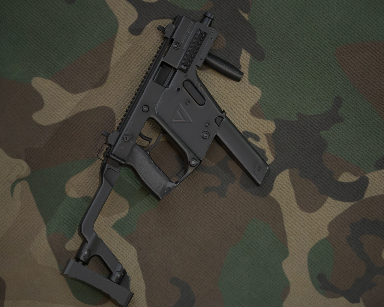 Kriss Vector SMG 3D Model .c4d .max .obj .3ds .fbx .stl .blend 
