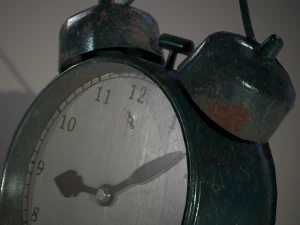 Retro Alarm Clock 3D Model