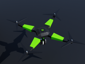 Low Poly DRONE CAMARA free Modelo 3D