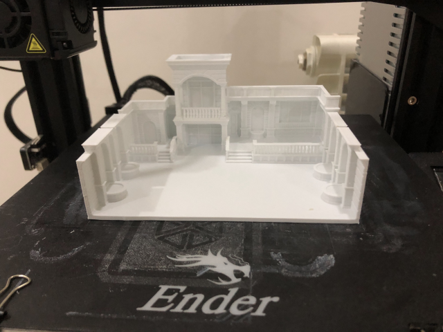 3d printable facade Model Cetak 3D .c4d .max .obj .3ds .fbx .stl .blend 