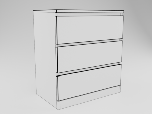 Dresser MALM Modelo 3D