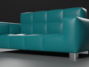 Leather sofa 3D Model