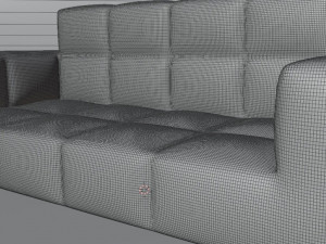 Leather sofa 3D Model