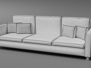 Sofa REl 3D 3D Model