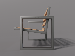Outdoor Bench Modelo 3D