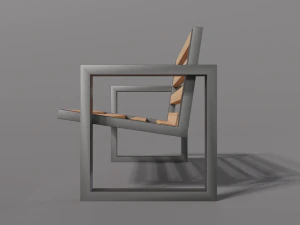 Outdoor Bench 3D Model