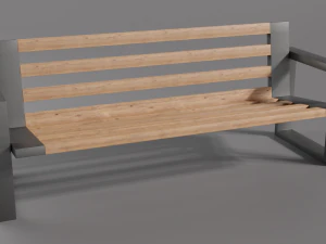 Outdoor Bench 3D Model