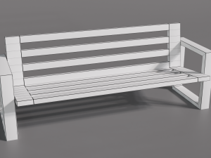 Outdoor Bench Modelo 3D