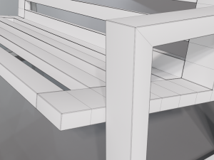 Outdoor Bench Modelo 3D