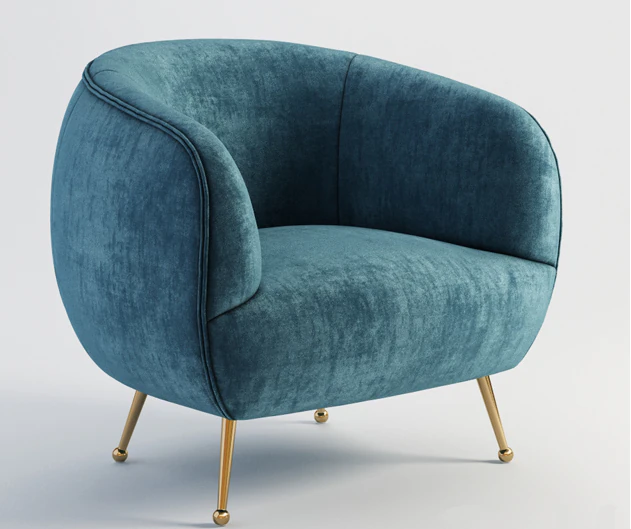 Armchair High quality 3D Model .c4d .max .obj .3ds .fbx .stl .blend 