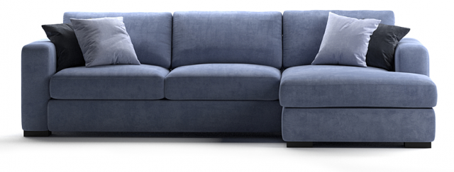 Blue Sofa Modelo 3D .c4d .max .obj .3ds .fbx .stl .blend 