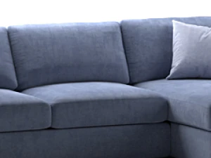 Blue Sofa 3D Model