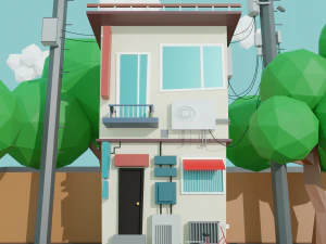 Японія Home 3D Модель