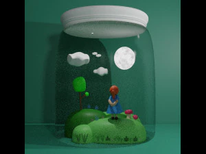 Маленька дівчинка 3D Модель