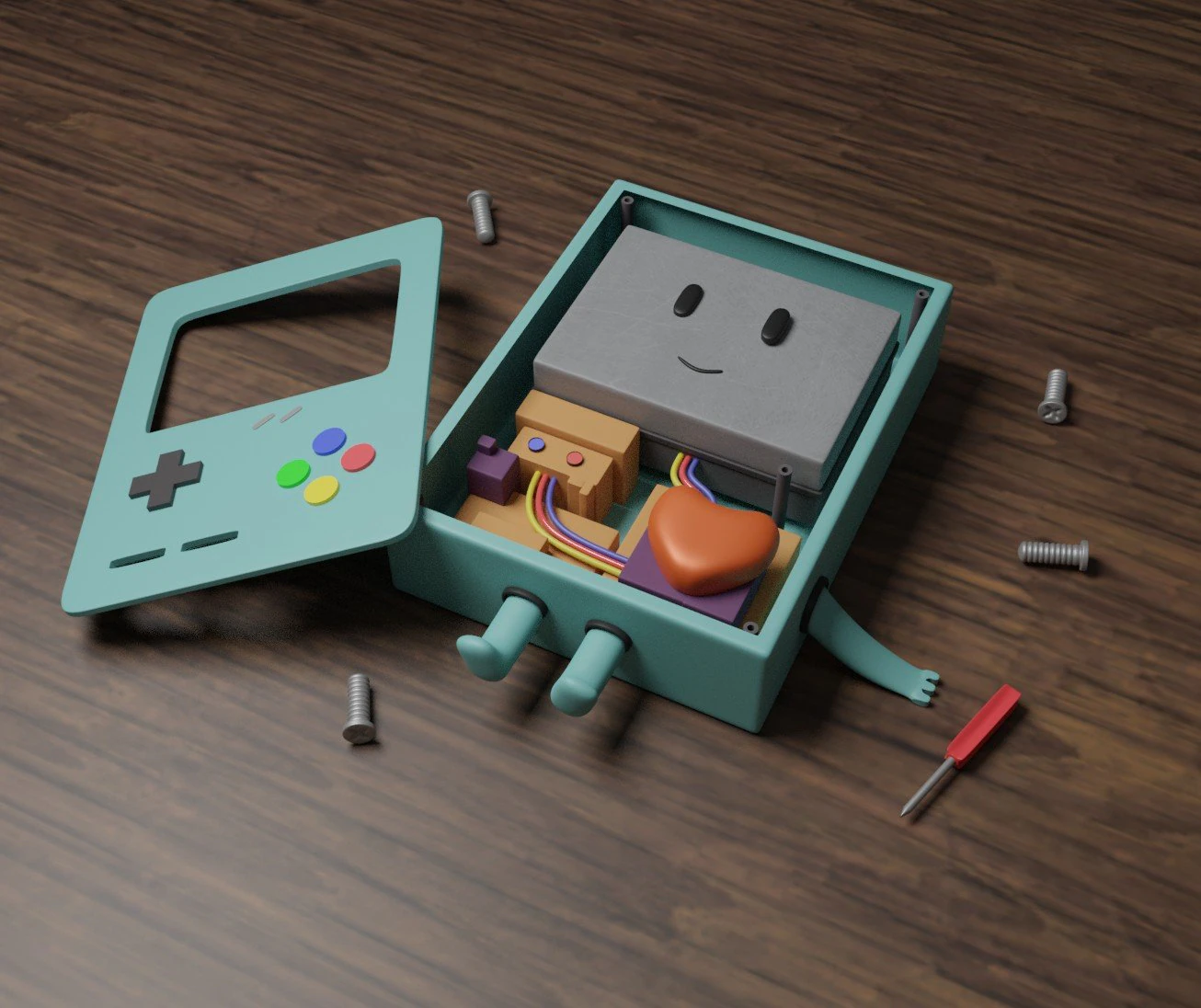The heart of nintendo 3D Model .c4d .max .obj .3ds .fbx .stl .blend 