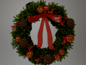 Christmas wreath Modelo 3D
