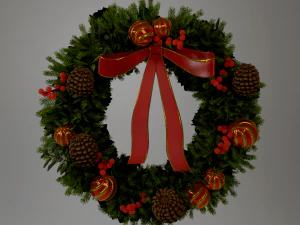 Couronne de No&euml;l Modèle 3D