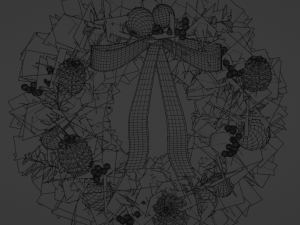 Christmas wreath 3D Модель