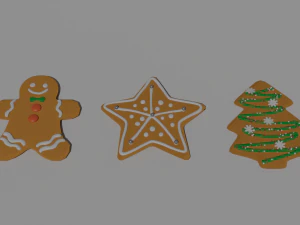 Dulces y bebidas navide&ntilde;as. Modelo 3D