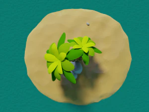 Stylized Palm Tree 3D Model