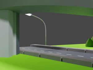Puente isom&eacute;trico estilizado Modelo 3D