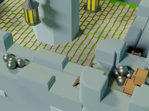 Stylized Castle 3D Model