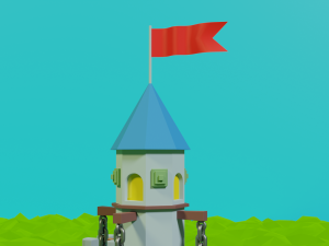 Stylized Castle 3D Model