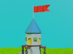 Stylized Castle 3D Model