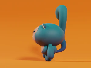 Stylized Cute little Monkey 3D Model